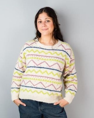 Alpaca Yarns 3305 Halo Zig Zag Sweater - Knitting Pattern