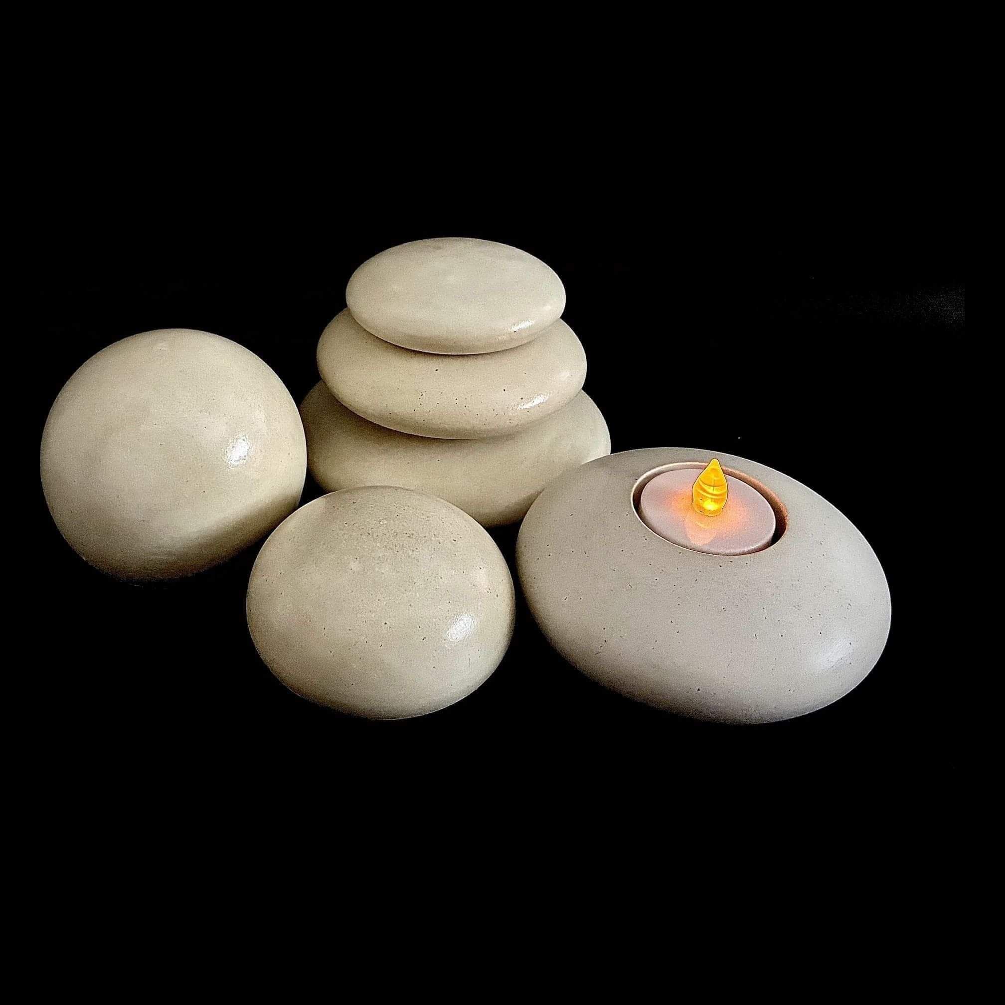 handcrafted Keepsake stones that hold the ashes of those we love