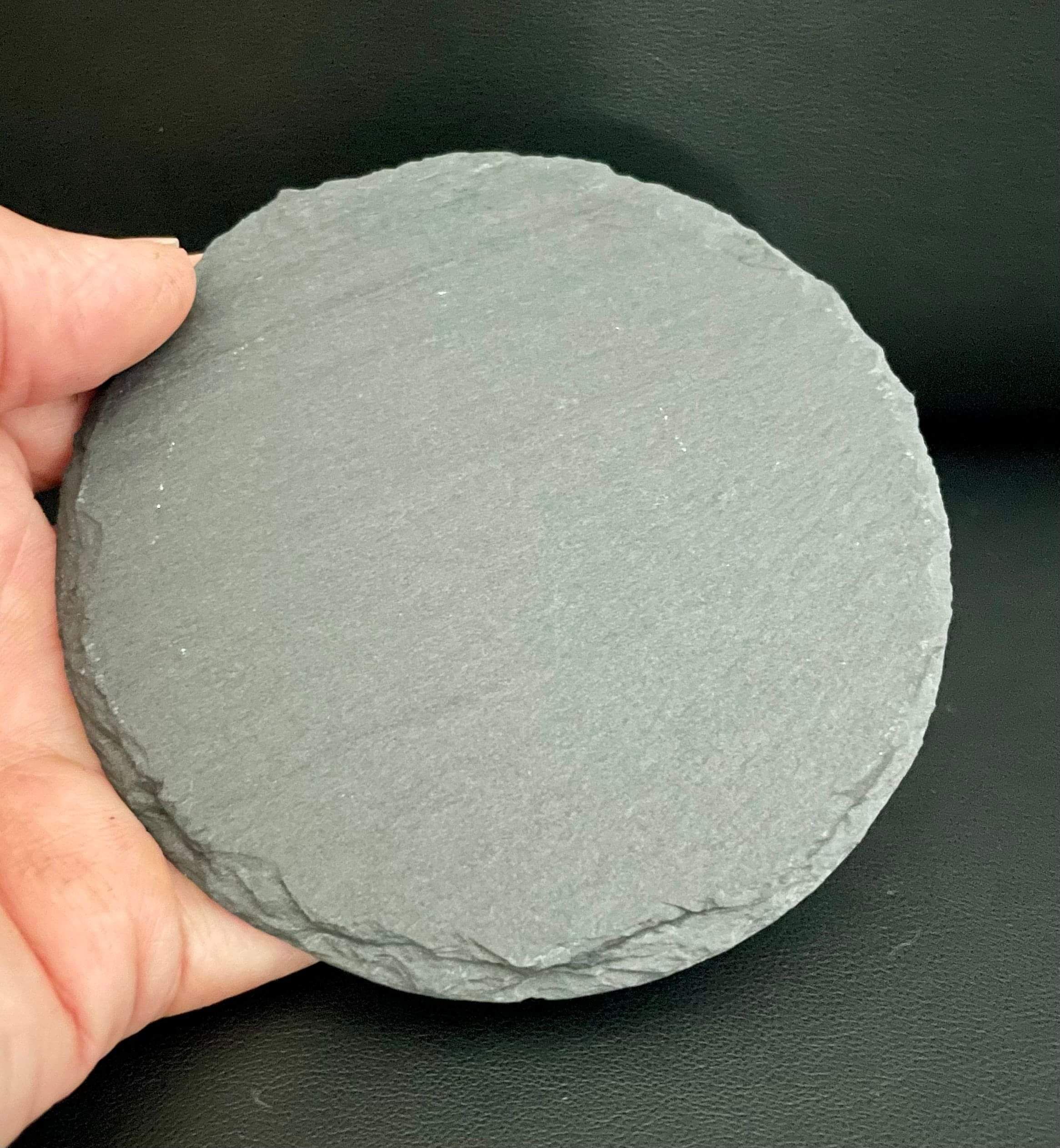 Slate coaster, ready for laser engraving
