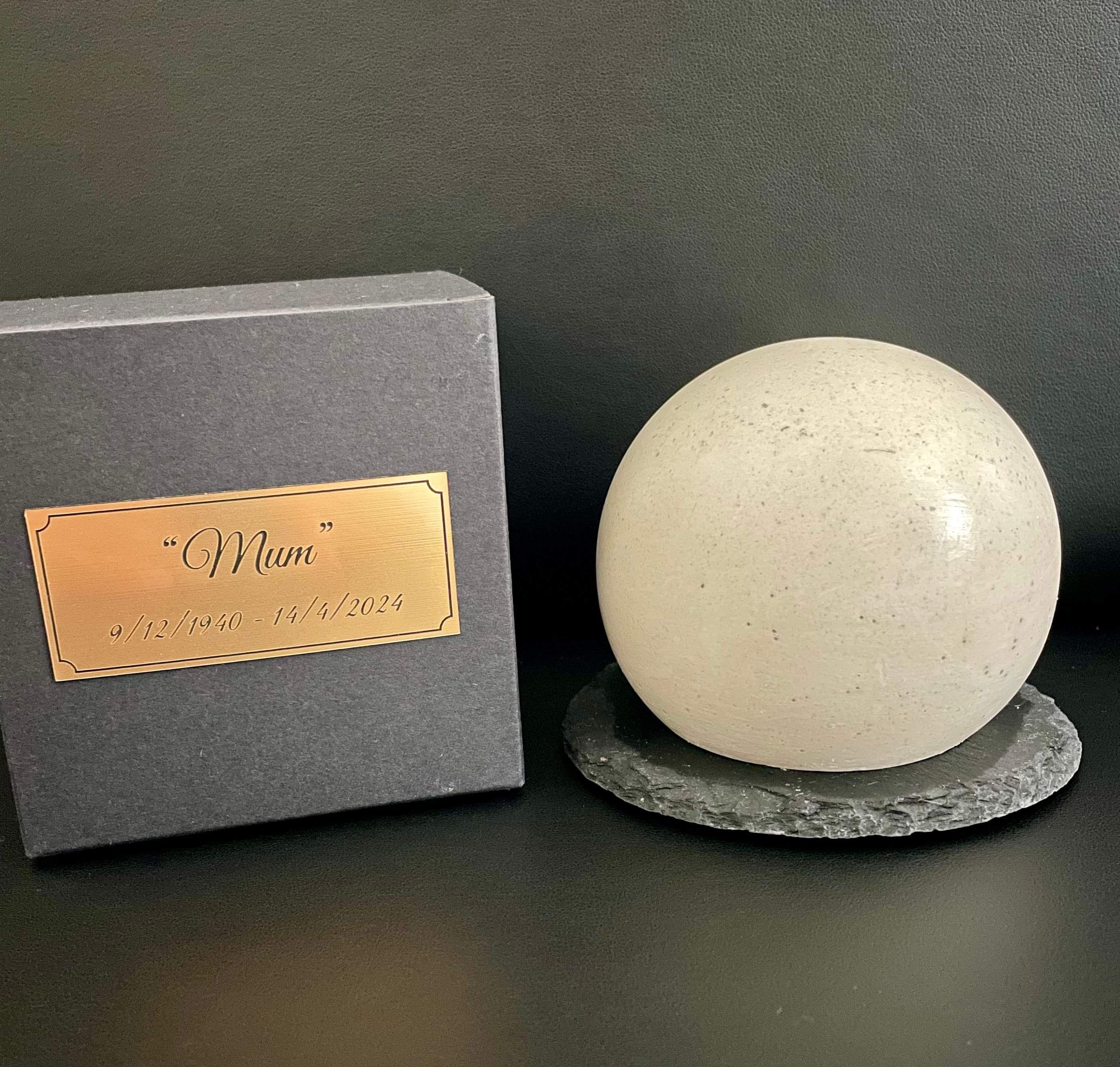 Free name plaque with every stone package