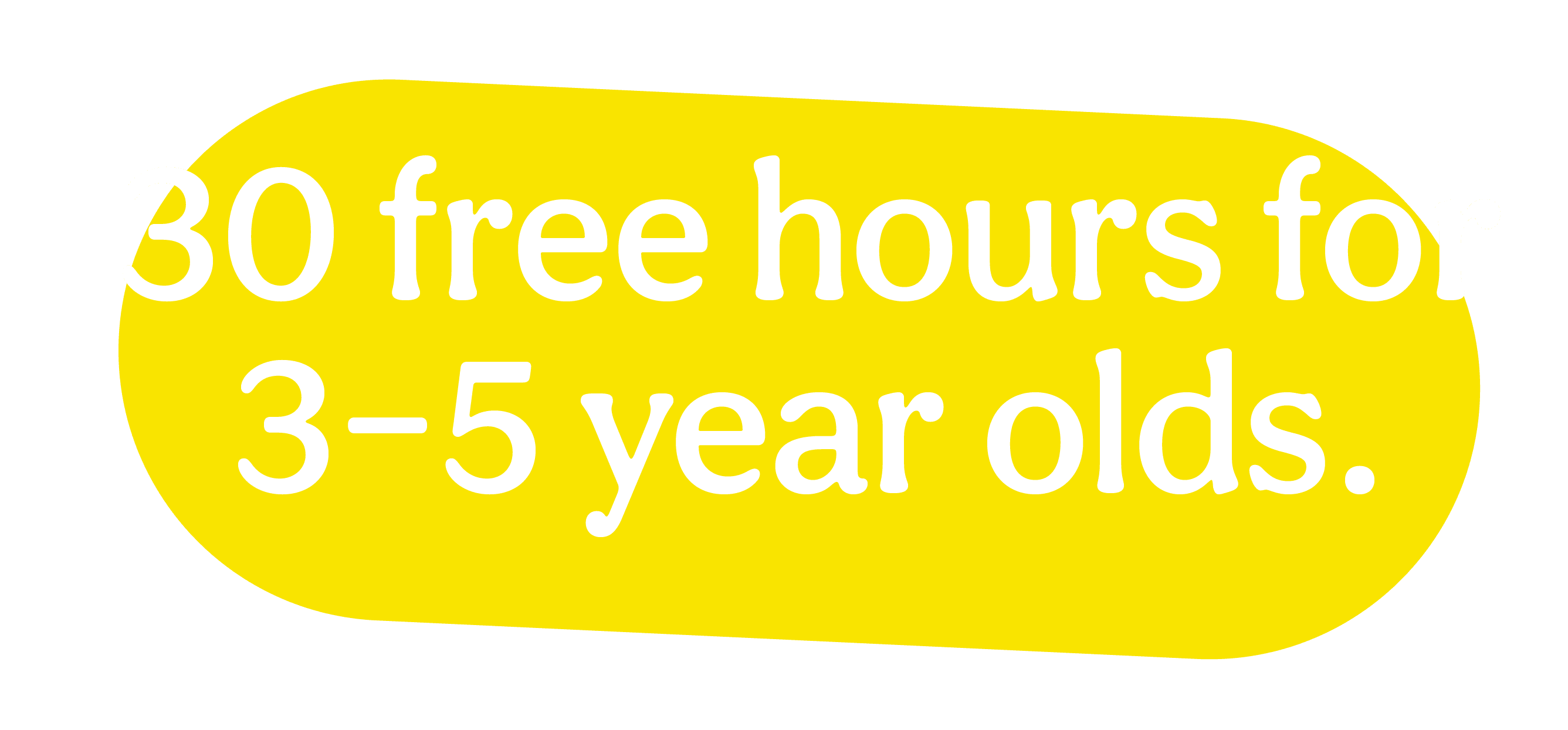 30 free hours for 3–5 year olds