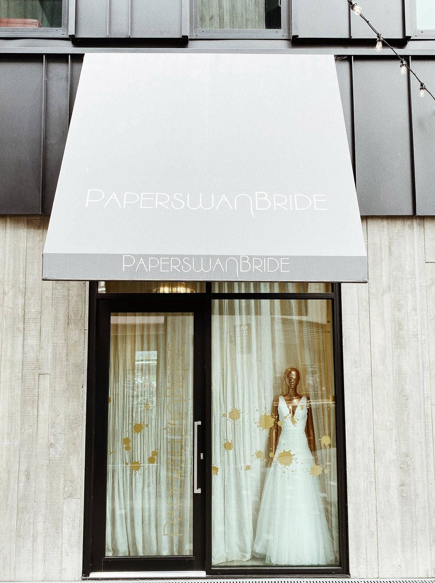 Paperswan Bride Christchurch boutique exterior