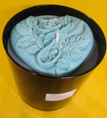 Blue Raspberry CrushLarge Black Jar Candles