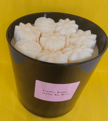 Freshly Brewed Coffee Large Black Jar Candles