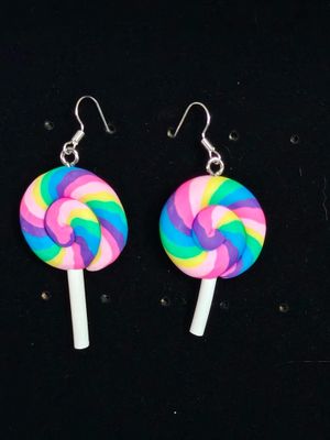 Lollipop Earrings - Rainbow