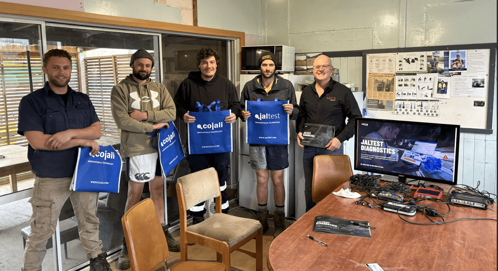 Technicians at a Jaltest diagnostics training session